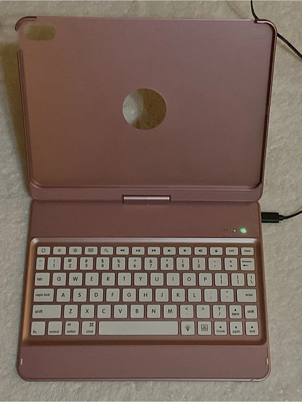Keyboard Case 4 CERTAIN iPadS WITH A 360° Rotatable Protective Cover,(Rose Gold)